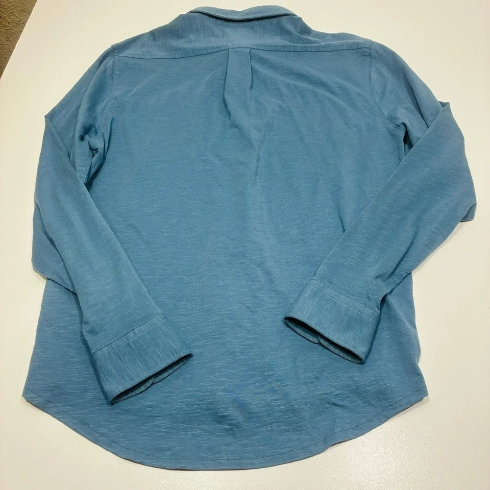 J.Crew Factory‎ Men's Shirt Size Large Blue Casual Button Down with Long Sleeves